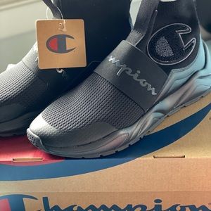 Size 9.5 Black Champion trainers
